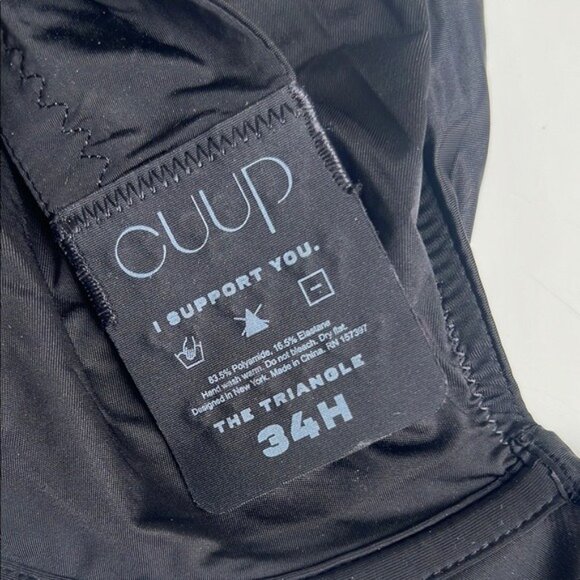 NWOT CUUP The Triangle Bra Micro in Black- 34H - Picture 4 of 4